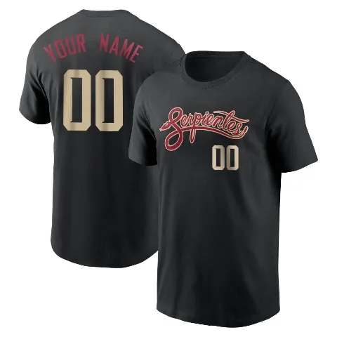 Men's Arizona Diamondbacks ＃00 Custom T-Shirt Black Custom City Connect Name & Number T-Shirt