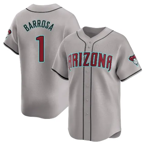 Men's Arizona Diamondbacks ＃1 Jorge Barrosa Gray Limited Away Jersey