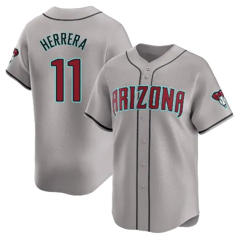 Men's Arizona Diamondbacks ＃11 Jose Herrera Gray Limited Away Jersey