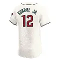 Men's Arizona Diamondbacks ＃12 Lourdes Gurriel Jr. Cream Elite Home Jersey