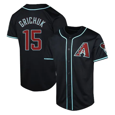 Men's Arizona Diamondbacks ＃15 Randal Grichuk Black Limited Alternate Jersey