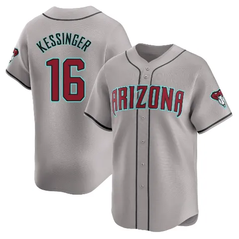 Men's Arizona Diamondbacks ＃16 Grae Kessinger Gray Limited Away Jersey