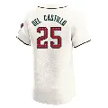 Men's Arizona Diamondbacks ＃25 Adrian Del Castillo Cream Elite Home Jersey