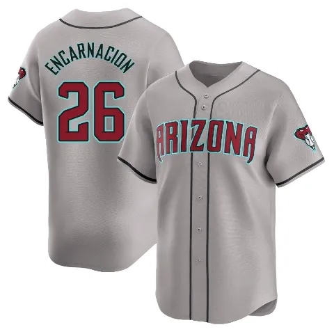 Men's Arizona Diamondbacks ＃26 Lorenzo Encarnacion Gray Limited Away Jersey