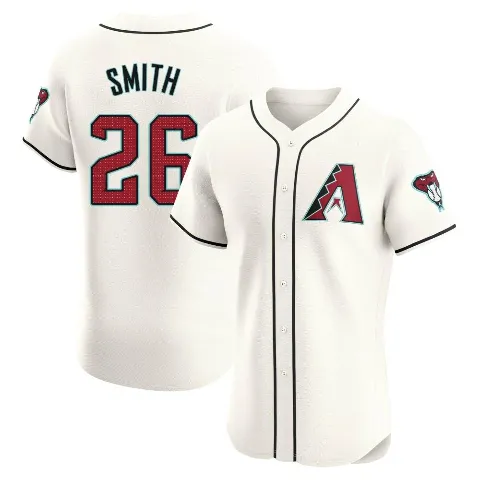 Men's Arizona Diamondbacks ＃26 Pavin Smith Cream Elite Home Jersey