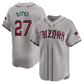 Men's Arizona Diamondbacks ＃27 Zach Davies Gray Limited Away Jersey