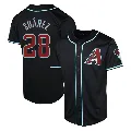 Men's Arizona Diamondbacks ＃28 Eugenio Suarez Black Limited Alternate Jersey