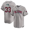 Men's Arizona Diamondbacks ＃33 A.J. Puk Gray Limited Away Jersey