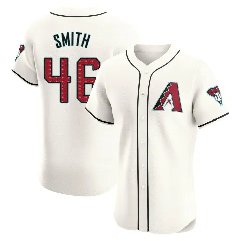 Men's Arizona Diamondbacks ＃46 Riley Smith Cream Elite Home Jersey