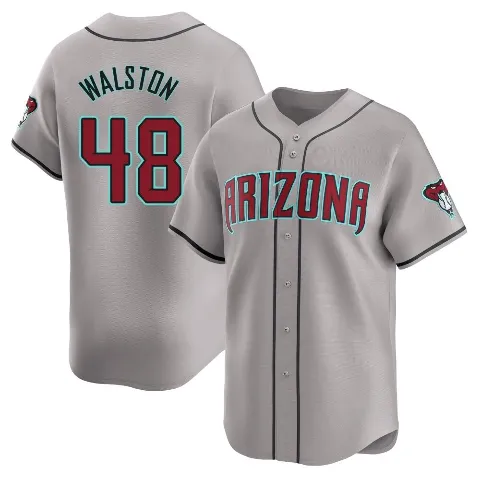 Men's Arizona Diamondbacks ＃48 Blake Walston Gray Limited Away Jersey