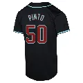 Men's Arizona Diamondbacks ＃50 Rene Pinto Black Limited Alternate Jersey