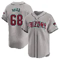 Men's Arizona Diamondbacks ＃68 Jalen Beeks Gray Limited Away Jersey