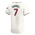 Men's Arizona Diamondbacks ＃7 Corbin Carroll Cream Elite Home Jersey