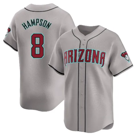 Men's Arizona Diamondbacks ＃8 Garrett Hampson Gray Limited Away Jersey