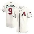 Men's Arizona Diamondbacks ＃9 Blaze Alexander Cream Elite Home Jersey