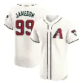 Men's Arizona Diamondbacks ＃99 Drey Jameson Cream Elite Home Jersey