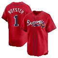 Men's Atlanta Braves ＃1 Jerry Royster Red Limited Alternate Jersey