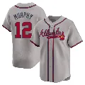 Men's Atlanta Braves ＃12 Sean Murphy Gray Limited Away Jersey
