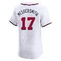 Men's Atlanta Braves ＃17 Andy Messersmith White Elite Home Jersey