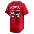 Men's Atlanta Braves ＃25 Tyler Flowers Red Limited Alternate Jersey