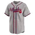 Men's Atlanta Braves ＃32 Josh Tomlin Gray Limited Away Jersey