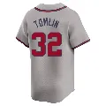 Men's Atlanta Braves ＃32 Josh Tomlin Gray Limited Away Jersey