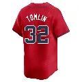 Men's Atlanta Braves ＃32 Josh Tomlin Red Limited Alternate Jersey