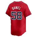 Men's Atlanta Braves ＃58 Davis Daniel Red Limited Alternate Jersey
