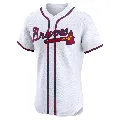Men's Atlanta Braves ＃68 Angel Perdomo White Elite Home Jersey