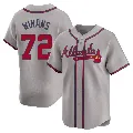 Men's Atlanta Braves ＃72 Allan Winans Gray Limited Away Jersey