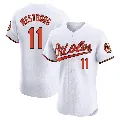 Men's Baltimore Orioles ＃11 Jordan Westburg White Elite Home Jersey