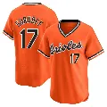 Men's Baltimore Orioles ＃17 Bj Surhoff Orange Limited Cooperstown Collection Jersey