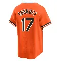 Men's Baltimore Orioles ＃17 Bj Surhoff Orange Limited Cooperstown Collection Jersey