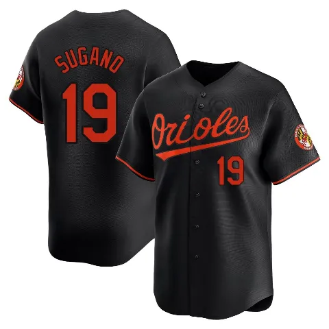 Men's Baltimore Orioles ＃19 Tomoyuki Sugano Black Limited Alternate Jersey