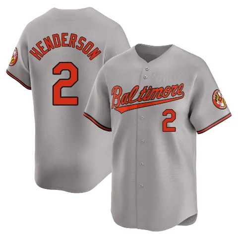Men's Baltimore Orioles ＃2 Gunnar Henderson Gray Limited Road Jersey