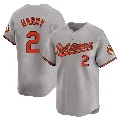 Men's Baltimore Orioles ＃2 J.J. Hardy Gray Limited Road Jersey