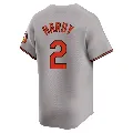 Men's Baltimore Orioles ＃2 J.J. Hardy Gray Limited Road Jersey