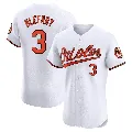 Men's Baltimore Orioles ＃3 Curt Blefary White Elite Home Jersey