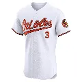 Men's Baltimore Orioles ＃3 Curt Blefary White Elite Home Jersey