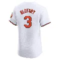 Men's Baltimore Orioles ＃3 Curt Blefary White Elite Home Jersey