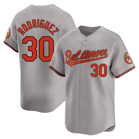 Men's Baltimore Orioles ＃30 Grayson Rodriguez Gray Limited Road Jersey