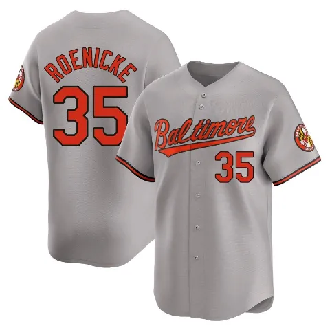 Men's Baltimore Orioles ＃35 Gary Roenicke Gray Limited Road Jersey