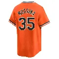 Men's Baltimore Orioles ＃35 Mike Mussina Orange Limited Cooperstown Collection Jersey