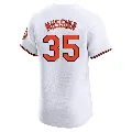 Men's Baltimore Orioles ＃35 Mike Mussina White Elite Home Jersey