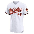 Men's Baltimore Orioles ＃43 Bryan Baker White Elite Home Jersey
