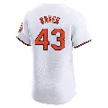 Men's Baltimore Orioles ＃43 Bryan Baker White Elite Home Jersey