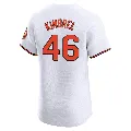 Men's Baltimore Orioles ＃46 Craig Kimbrel White Elite Home Jersey