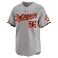 Men's Baltimore Orioles ＃56 Seranthony Dominguez Gray Limited Road Jersey