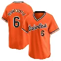 Men's Baltimore Orioles ＃6 Ryan Mountcastle Orange Limited Cooperstown Collection Jersey