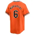 Men's Baltimore Orioles ＃6 Ryan Mountcastle Orange Limited Cooperstown Collection Jersey